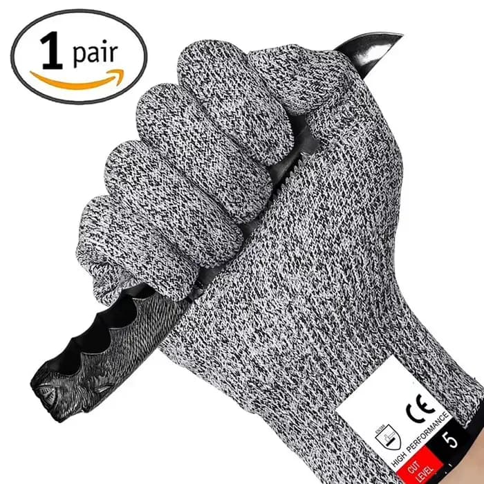 HPPE niveau 5 gants de sécurité résistants aux coupures Anti-coupure gris