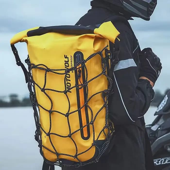 Sac à dos de casque de moto étanche pour hommes et femmes