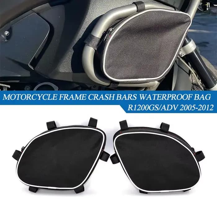 Sac de rangement pour barres de protection de cadre de moto