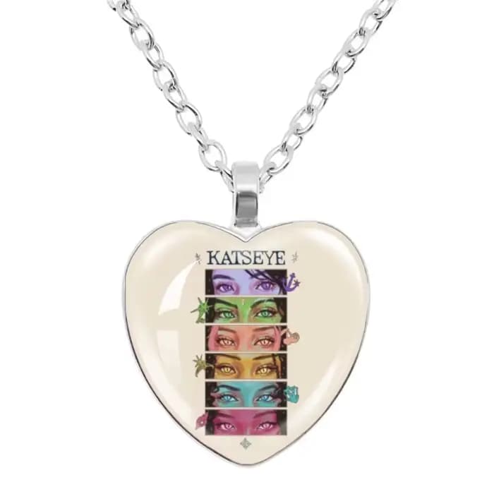 Collier pour femme KATSEYE, bijoux anime, pendentif, breloques Kpop Idol, accessoires, chaîne de cou en alliage, cadeau d'anniversaire pour fans