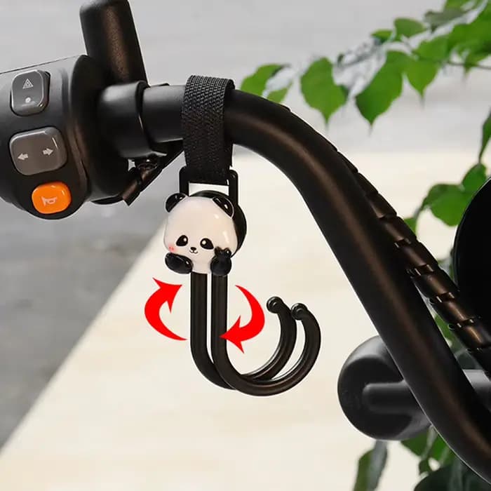 Barre à Main avec Double Crochets pour Moto et Vélo Électrique