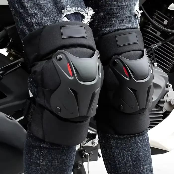 1 paire de genouillères pour moto, équipement de protection pour moto, protections pour genoux, tout-terrain, coudières pour moto, sports de plein air