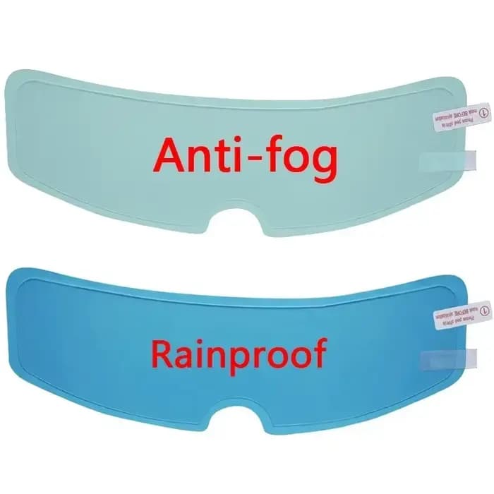 Film Transparent Anti-buée et Anti-pluie pour casque de Moto