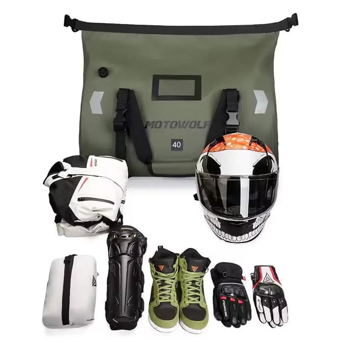 Sac arrière étanche pour moto