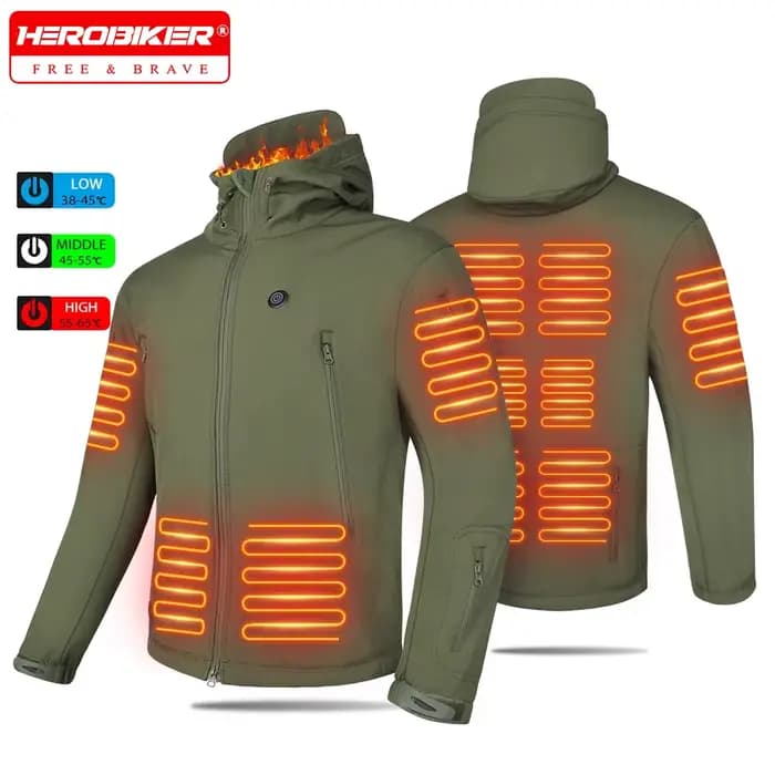 Veste de moto à capuche pour homme et femme
