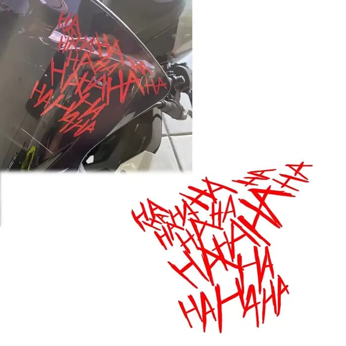 Autocollant Moto HAHAHA