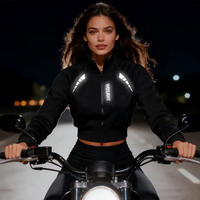 WOSAWE CE niveau 2 femmes veste de Moto hiver Sexy garder au chaud réfléchissant