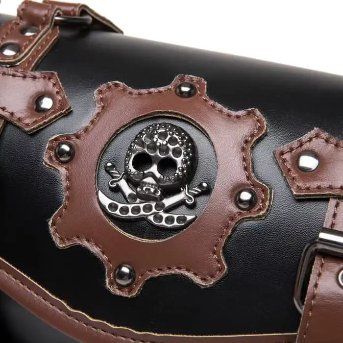 Sac de Face de Moto Rétro en Cuir PU