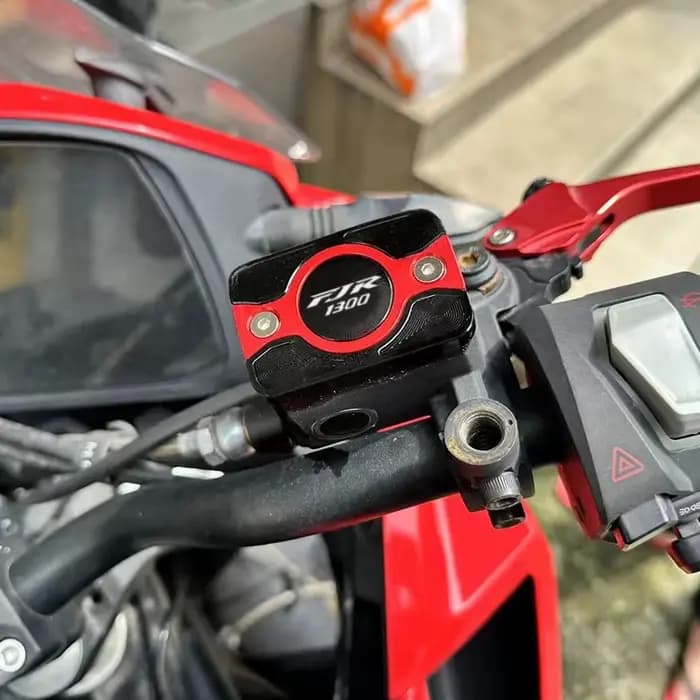 Explosions For YAMAHA XJR1300 FJR1300 FJR XJR 1300 – Accessoires moto en aluminium : Bouchons de réservoir de liquide d'embrayage et de frein avant