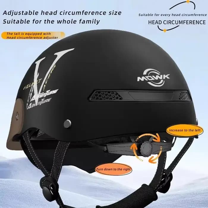 MOWK moto Vintage demi casque été respirant hommes femmes électrique Jet Scooter casques ouverts