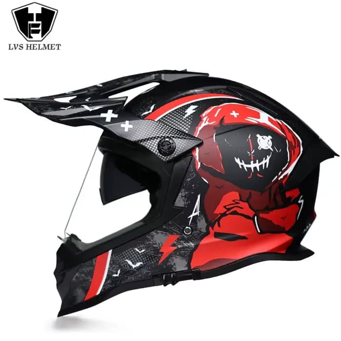 Casque de moto rcycle, atv, cross, cross, hors route, course