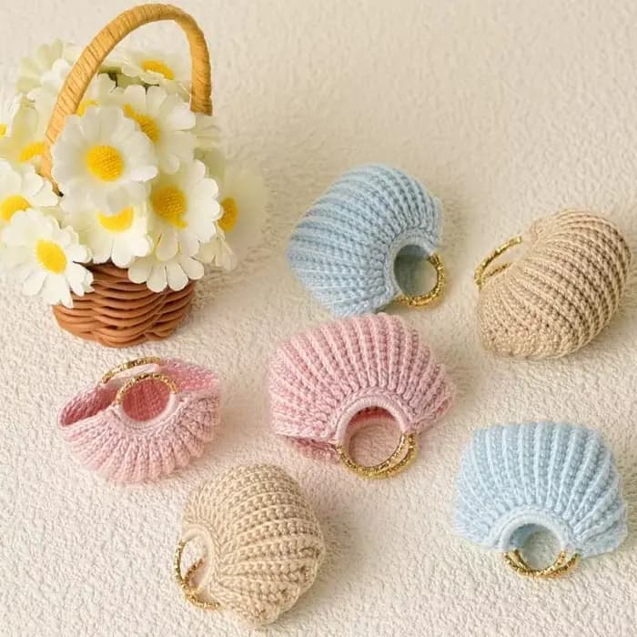 à main poupée en Crochet Miniature, accessoire pour le poupée, d'exposition à poignée arquée avec corps pour