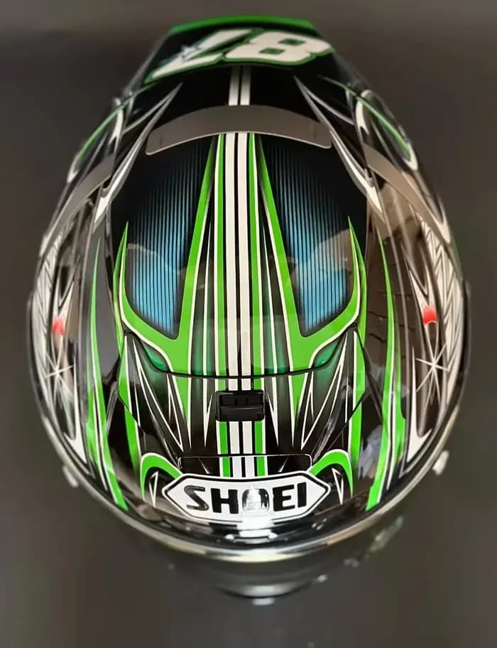 Casque De moto X14 vert Yanagaw
