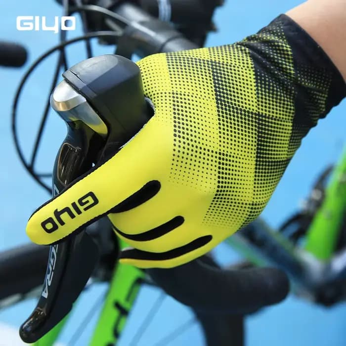 Giyo automne/hiver gants longs velours thermique vtt vélo de route doigt complet