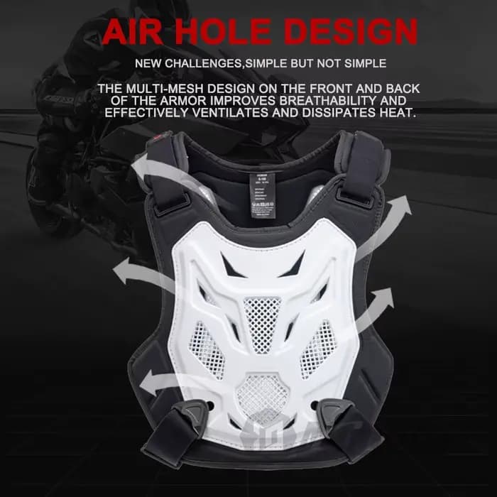 Gilet de protection VEMAR pour moto tout-terrain