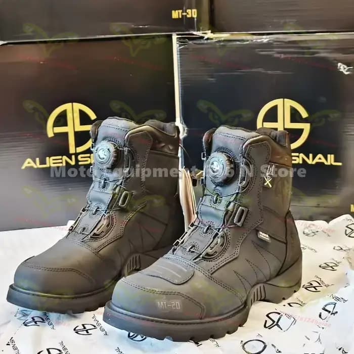 Bottes de course moto MT-20 antidérapantes MT-10 imperméables en cuir avec boucle de pouce