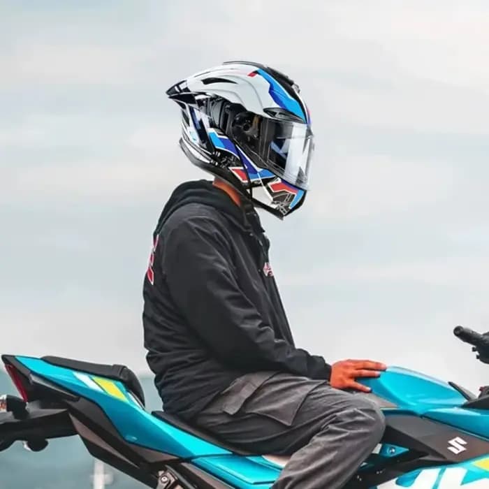Casque de Moto rabattable intégral double lentille