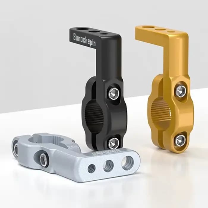 Support de guidon de moto en aluminium
