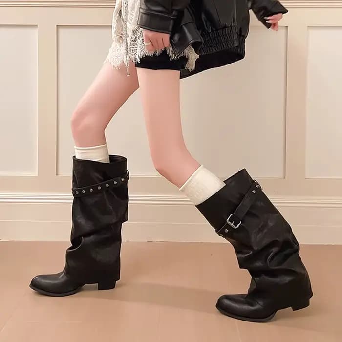 Bottes longues à rivets - Nouveau style 2026