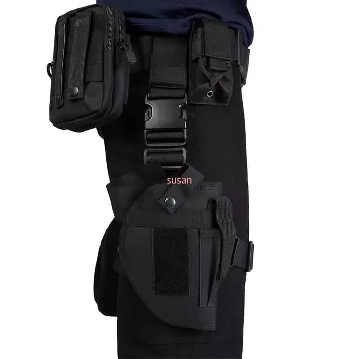 Accessoires de Costume de jeu de carnaval d'halloween, ceinture utilitaire avec sacs, T-Shirt de Cosplay Hero Leon Kennedy, étui à aisselles d'officier