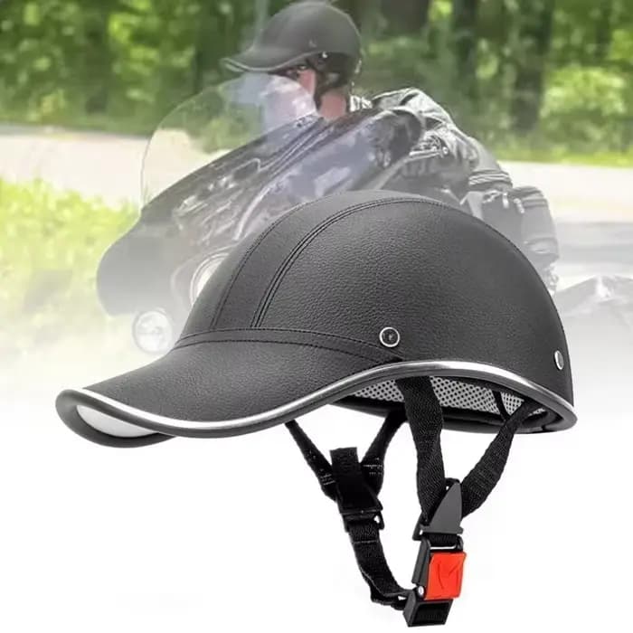 Demi-casque de moto pour homme