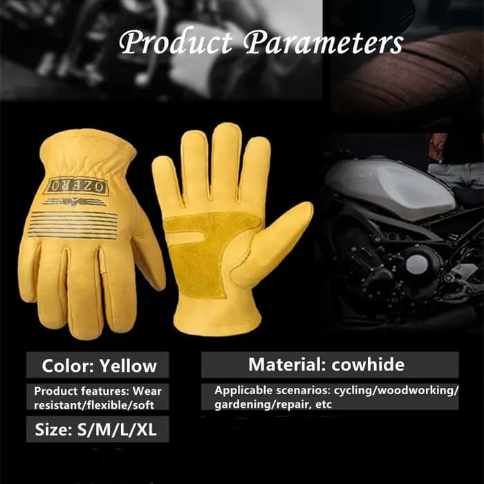 Gants en cuir pour moto