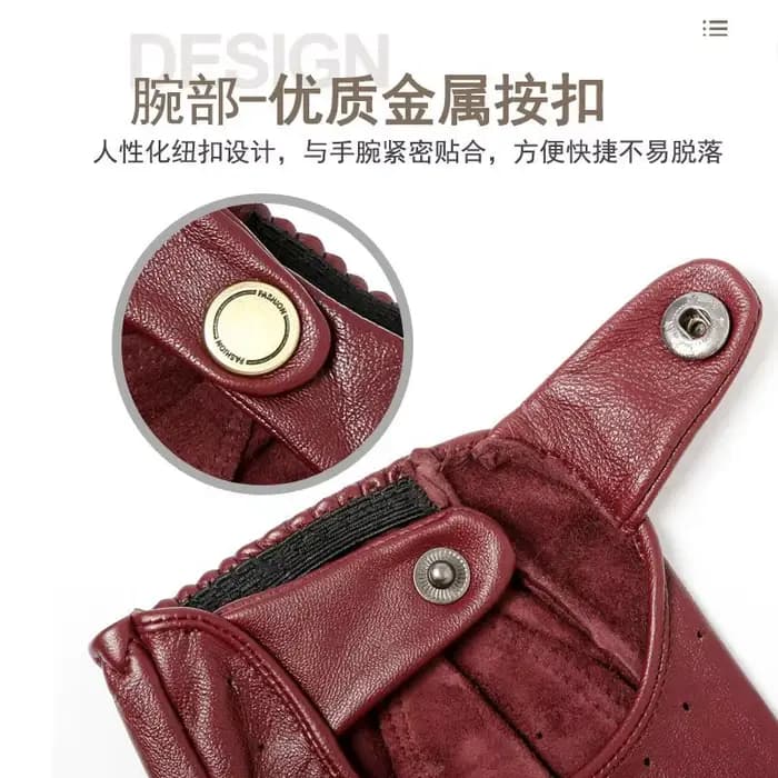 Nouveauté gants de luxe en cuir véritable pour hommes