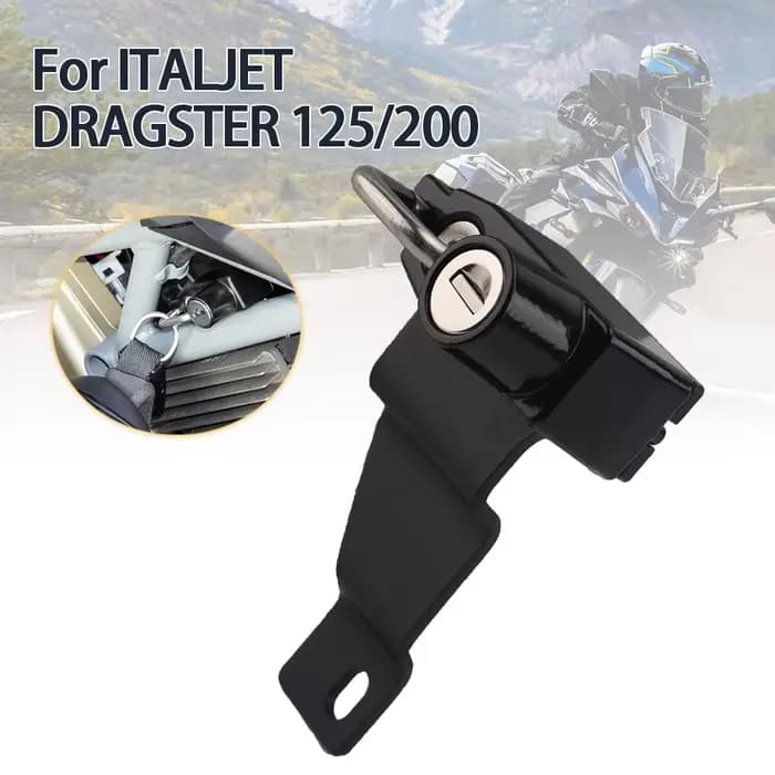 Pour le cursus ITALJET GSTER 125/200 Serrure de sécurité antivol pour casque de moto