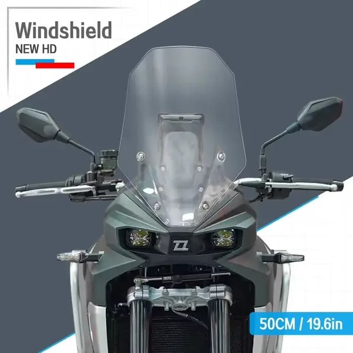 KY800X accessoire moto avec pare-brise surélevé adapté au rallye Colonial Kove 800X KY