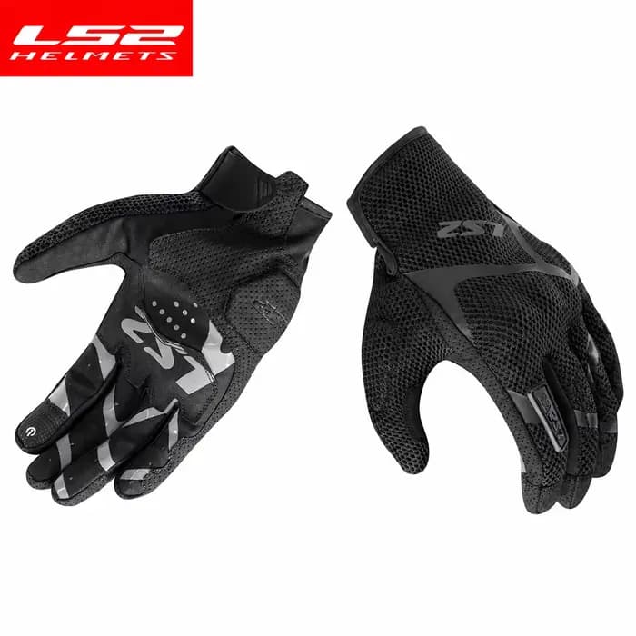 Gants de moto LS2 en maille respirante pour hommes et femmes