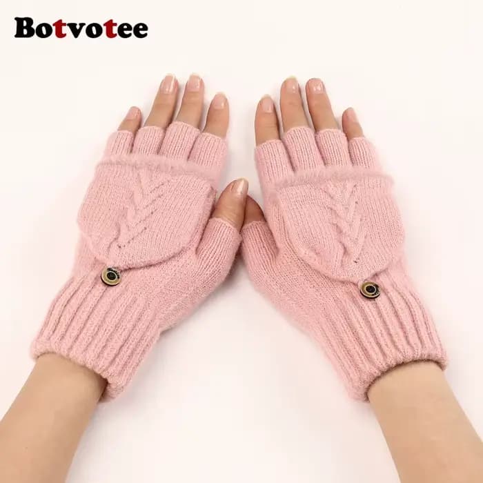 Botvotee – gants noirs avec Forrchettes
