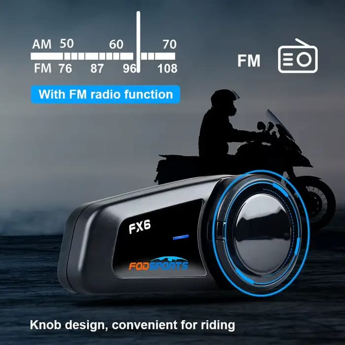 Fodsports FX6 Interphone de moto Casque Bluetooth