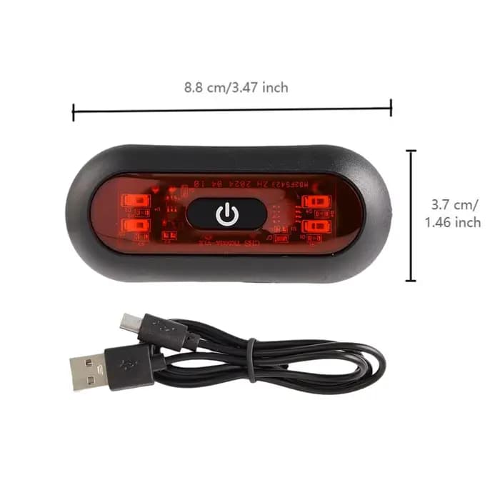 Lumière de casque de moto