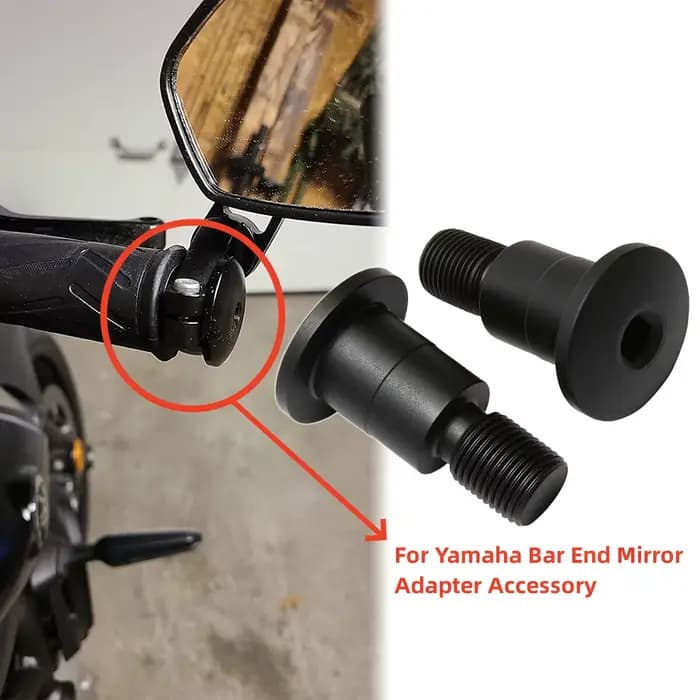 Adaptateur de rétroviseur d'extrémité de barre de moto