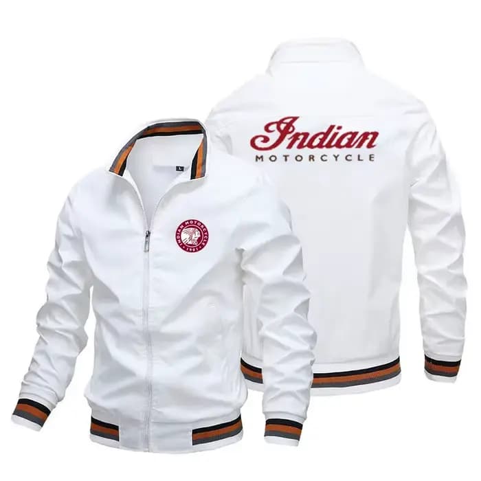 Veste de moto indienne pour hommes printemps et été loisirs de plein air mode manteau de sport ultra-mince fermeture éclair vêtements de protection solaire