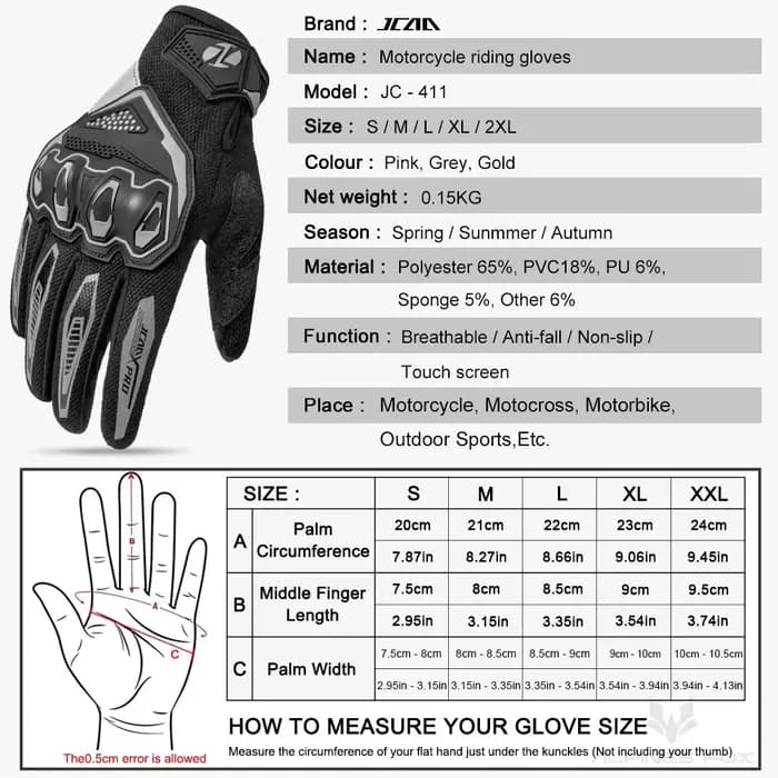 Hommes été nouveau or gants de Moto femmes respirant
