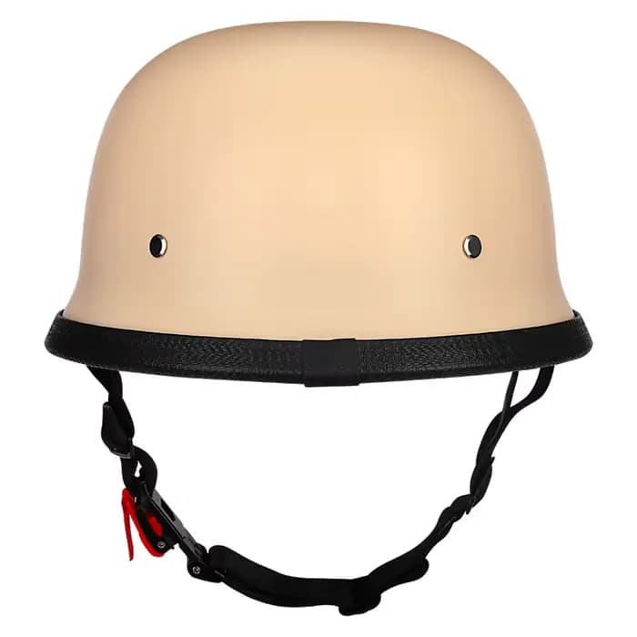 Demi-casque de Moto en cuir allemand