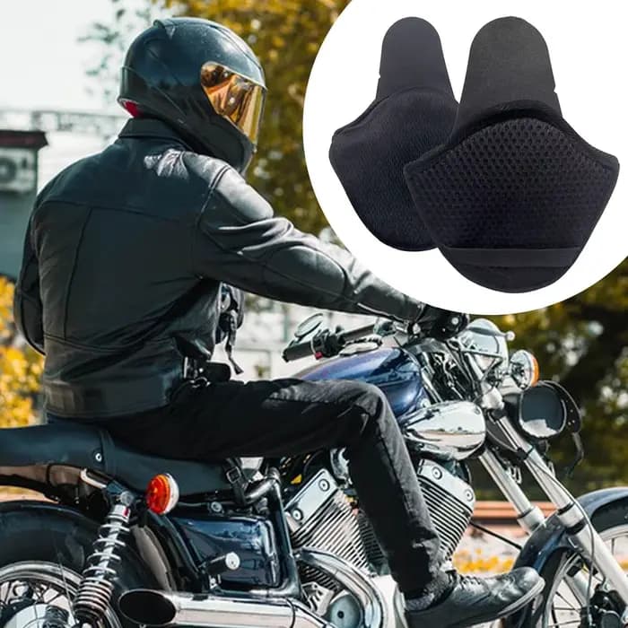 1 paire de cache-oreilles pour casque de moto