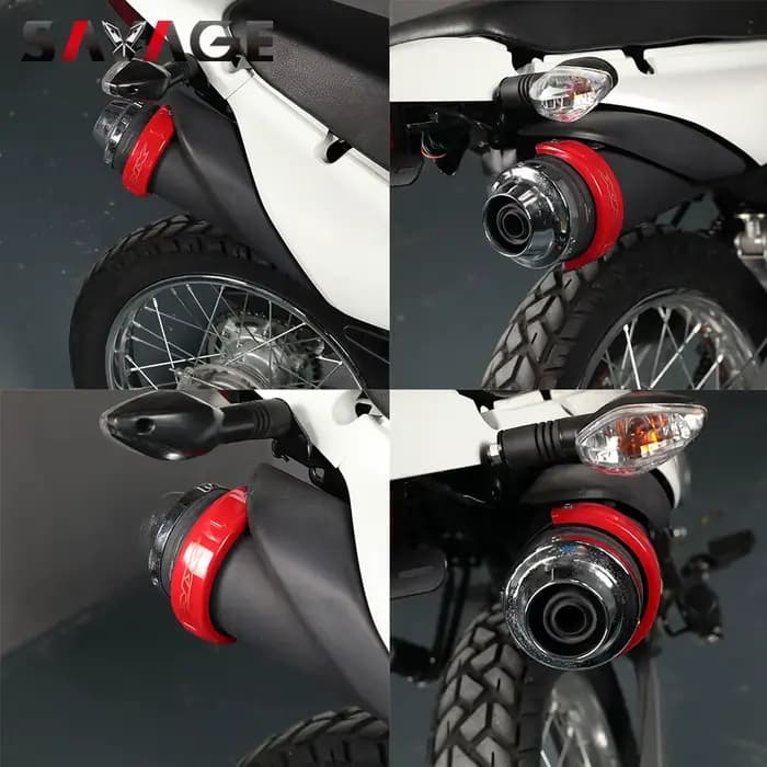 Supermoto Enduro bouclier thermique d'échappement 100-140mm silencieux tuyau queue couverture Protection pour Honda Suzuki YAMAHA Kawasaki XR CRF CR WR