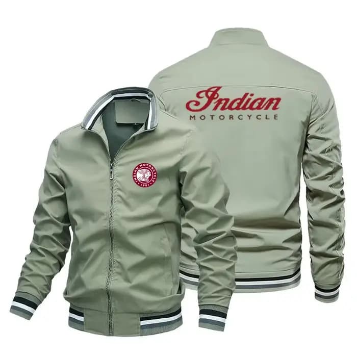 Veste de moto indienne pour hommes printemps et été loisirs de plein air mode manteau de sport ultra-mince fermeture éclair vêtements de protection solaire