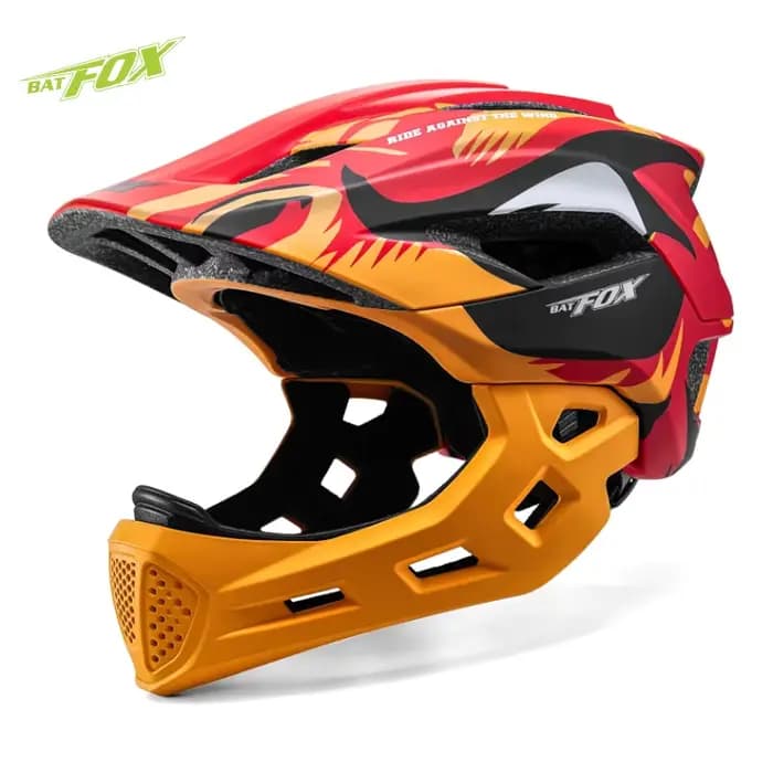 Bat fox enfant casque de moto intégral vtt