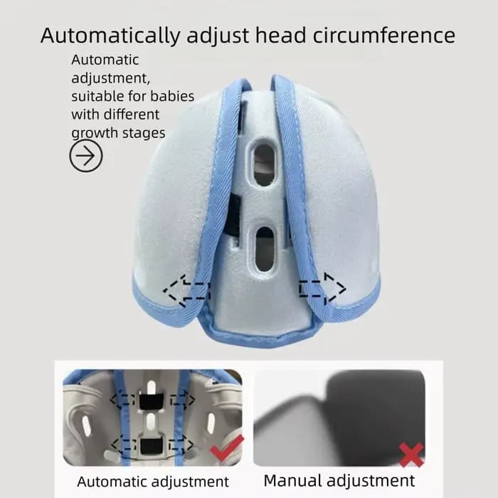Casque de sécurité pour bébé sans bosses, Protection à 360 degrés, casquette de pare-chocs respirante pour nouveau-né, coussin de tête réglable absorbant les chocs pour tout-petits