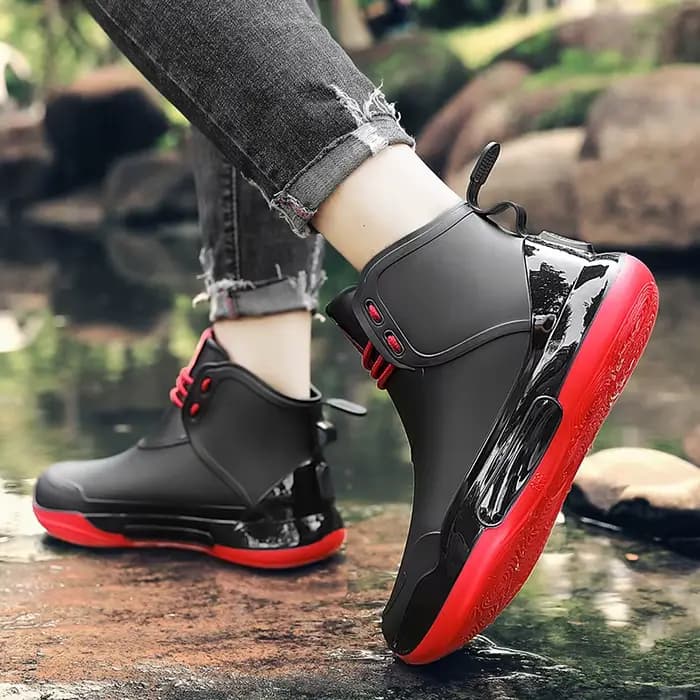 Bottes de pluie décontractées pour hommes, quatre saisons, nouvelles, antidérapantes, imperméables, pour activités de plein air, pêche, lavage de voiture, neige, cuisine, chaussures de pluie