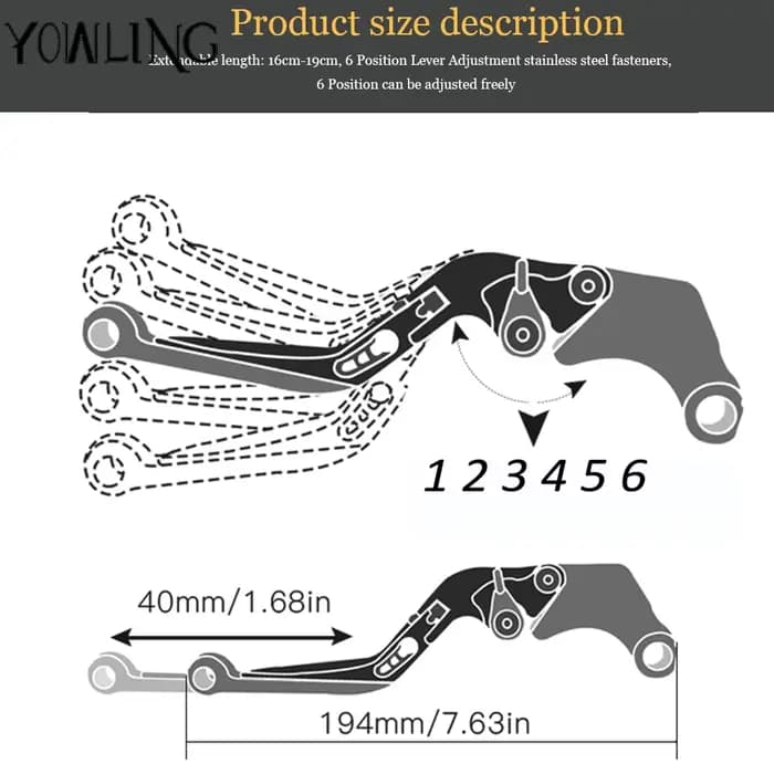 Pour CFMOTO IBEX450 IBEX 450 2024 2025 2026 moto CNC accessoires leviers d'embrayage de frein courts poignée réglable ensemble 450IBEX