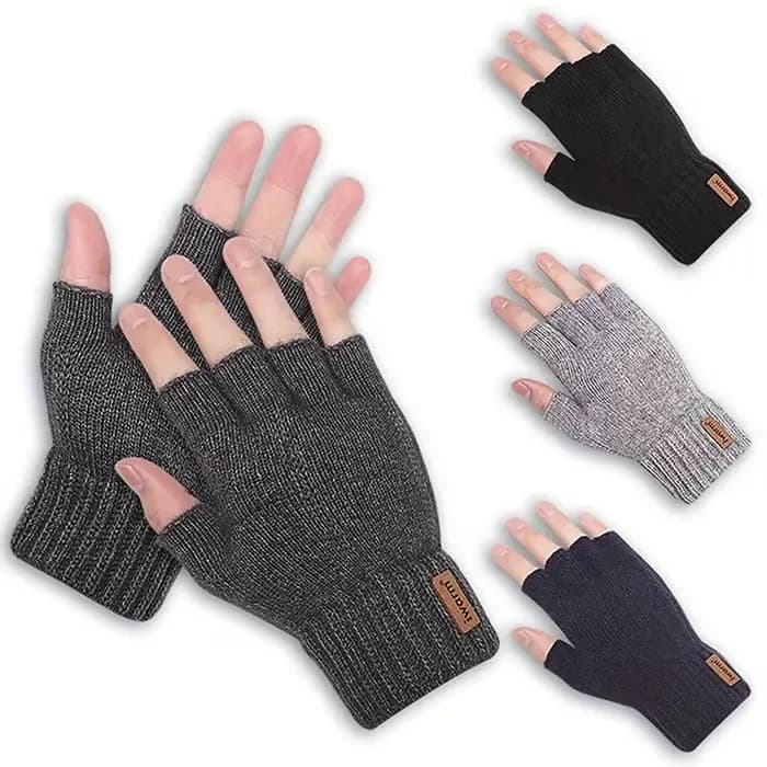 Gants thermiques épais tricotés pour hommes et femmes