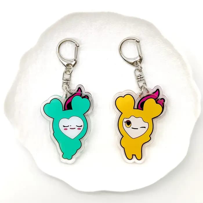 9 pièces/ensemble, porte-clés en acrylique KPOP, accessoires, pendentif mignon pour sac, cadeaux pour les fans