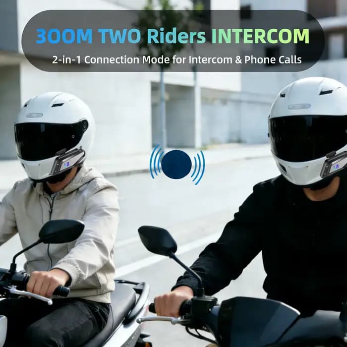 Interphone musical Bluetooth 5.3 pour casque de moto