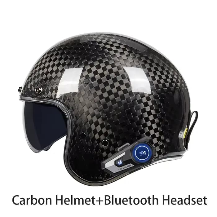 2025 Vintage adultes moto Jet casque visage ouvert 3/4