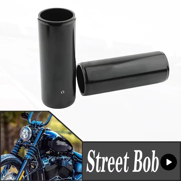 Couvercle d'amortisseur supérieur coulissant de botte de fourche avant de moto en aluminium pour Harley Davidson Softail Street Bob FXBB 2018 – 2023