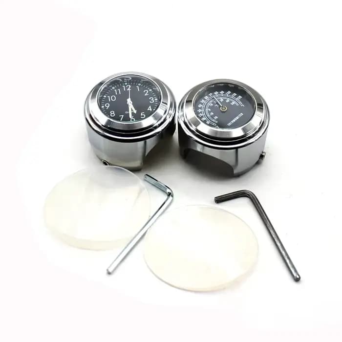 Nordson – horloge et thermomètre étanches pour montage sur guidon de moto